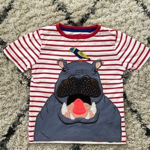 Ugly Mini Boden ‘Hippo’ Appliqué T-Shirt